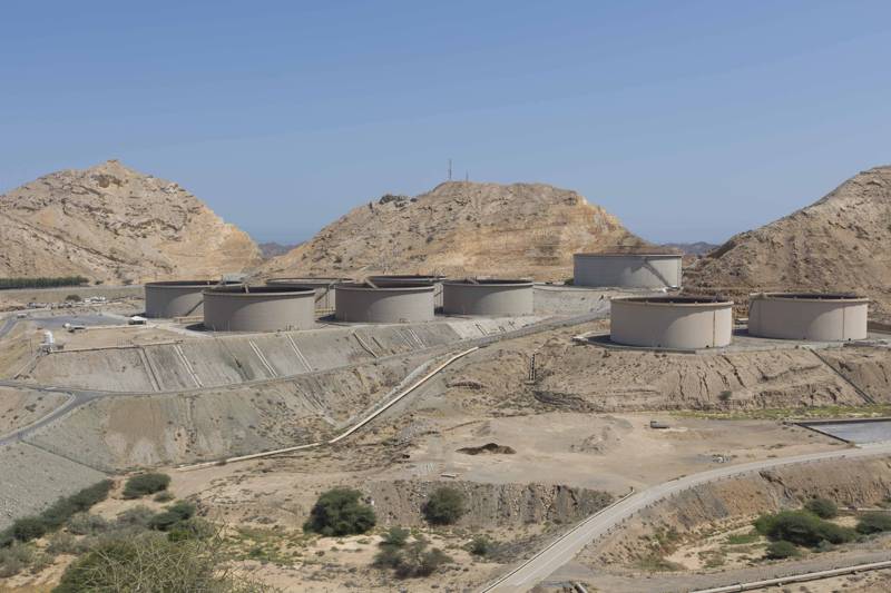 Ras Markaz crude storage terminal within Duqm special economic zone area
